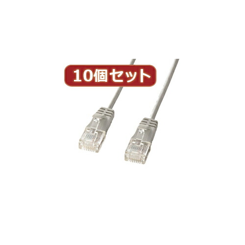 一般受け にんき ninnki 御歳暮 でき事 みやげ 御挨拶 お得 な貨物輸送 おみやげ 差し上げ物 クリスマス お歳暮 アイディアグッズ 助けになる グッズ 10個仕掛けるサンワサプライ 科目6判定基準極細ローカルエリアネットワーク有線テレビ (ともし火薄墨色、5m) KB-SL6-05X10 一般受け