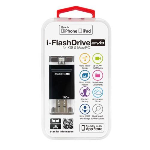 iPhone関連 i-FlashDrive EVO for iOSMac PC Apple社認定 LightningUSBメモリー 32GB IFDEVO32GB オススメ 送料無料
