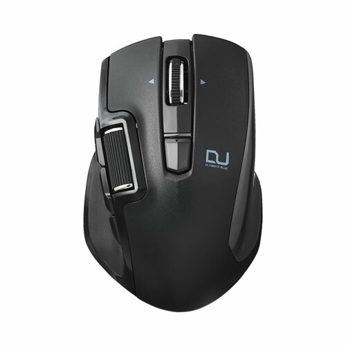 便利グッズ アイデア商品 Ultimate Blueマウス DUALシリーズ ハードウェアマクロ搭載 サイドホイール 高速スクロール 無線 Sサイズ 6ボタン ブラック M-DWS01DBBK 人気 お得な送料無料 おすすめ