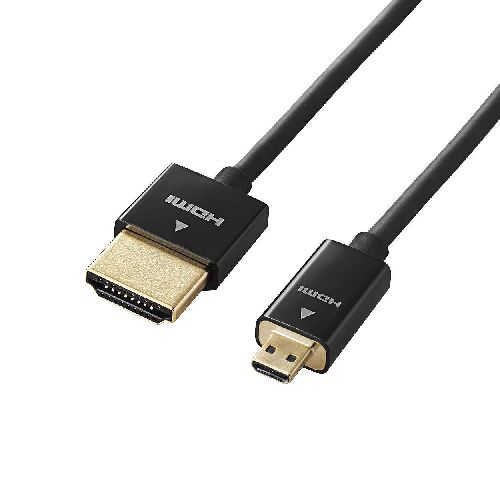 便利グッズ アイデア商品 5個セット イーサネット対応スーパースリムHDMIケーブル(A-D) DH-HD14SSU15BKX5 人気 お得な送料無料 おすすめ