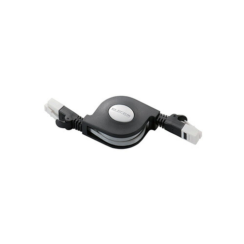 パソコン関連 エレコム LANケーブル CAT6 爪折れ防止 巻取 1.5m ブラック LD-MCTGT BKX5 おすすめ 送料無料 おしゃれ