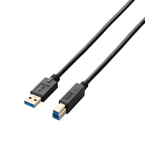 人気 おすすめ 定番 冬 お歳暮 ギフト クリスマス プレゼント パソコン周辺機器関連 【5個セット】エレコム USB3.0ケーブル/A-Bタイプ/スタンダード/0.5m/ブラック USB3-AB05BKX5 オススメ 送料無料|創造生活館