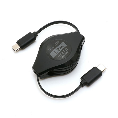 超急速充電 USB PD対応 USB Type-Cケーブル コードリールタイプで持ち運びに最適 ケーブル巻き取り式で持ち歩きにも便利 超急速充電を可能にするUSB PD規格に対応 充電・通信両対応 環境にやさしいRoHS指令対応(10物…