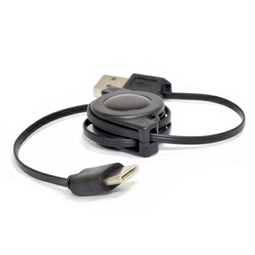 巻取り式USB Type-Cケーブル　70cm 巻取り式USB-Type-Cケーブル　70cm　充電&通信対応 USB2.0準拠 ●サイズ: 10(H)x2.7(W)x1.4(D)cm ●重量: 18g ●保証期間:初期不良1週間 ●生産国:中国 ●パッケージサイズ: 15.8(…