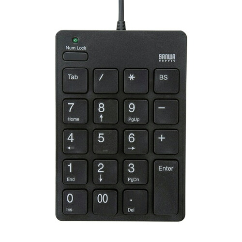 クリスマス スマホ pc LAN デジタル パット 情報 スタンド ケース ルーター 周辺 スマホ パーツ アクセサリー デジタル関連 | サンワサプライ USBテンキーアイソレーションタイプ NT-18UBK