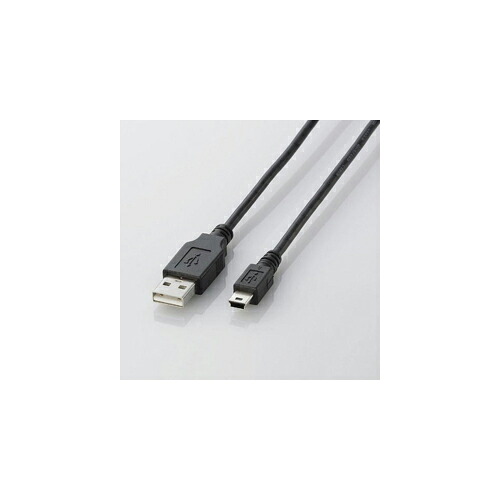 クリスマス スマホ pc LAN デジタル パット 情報 スタンド ケース ルーター 周辺 スマホ パーツ アクセサリー デジタル関連 | エレコム USB2.0ケーブル mini-Bタイプ U2C-M15BK