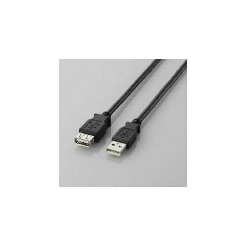 クリスマス スマホ pc LAN デジタル パット 情報 スタンド ケース ルーター 周辺 スマホ パーツ アクセサリー デジタル関連 | エレコム USB2.0延長ケーブル A-A延長タイプ U2C-E20BK