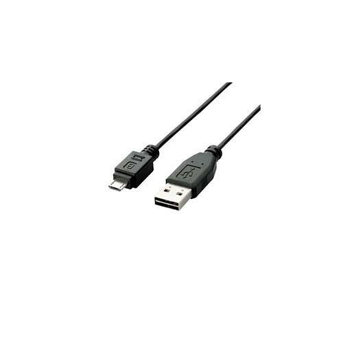 クリスマス スマホ pc LAN デジタル パット 情報 スタンド ケース ルーター 周辺 スマホ パーツ アクセサリー デジタル関連 | エレコム 両面挿しUSBケーブル A-microB U2C-DAMB10BK