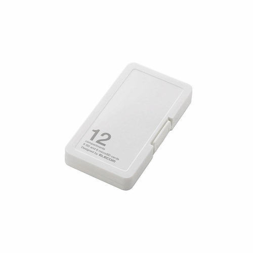 クリスマス スマホ pc LAN デジタル パット 情報 スタンド ケース ルーター 周辺 スマホ パーツ アクセサリー デジタル関連 | エレコム SD microSDカードケース プラスチックタイプ CMC-SDCPP12WH