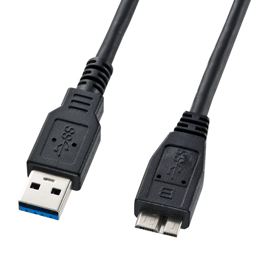 クリスマス スマホ pc LAN デジタル パット 情報 スタンド ケース ルーター 周辺 スマホ パーツ アクセサリー デジタル関連 | サンワサプライ USB3.0マイクロケーブル A-MicroB 1m KU30-AMC10BK