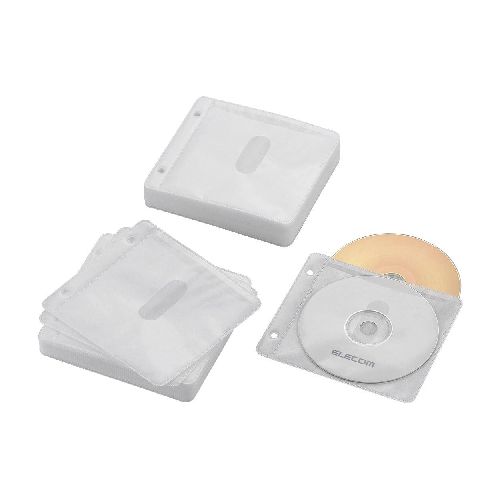 クリスマス スマホ pc LAN デジタル パット 情報 スタンド ケース ルーター 周辺 スマホ パーツ アクセサリー デジタル関連 | エレコム Blu-ray CD DVD対応不織布ケース 2穴 CCD-NBWB120WH