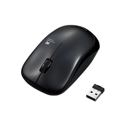 クリスマス スマホ pc LAN デジタル パット 情報 スタンド ケース ルーター 周辺 スマホ パーツ アクセサリー デジタル関連 | エレコム 無線IRマウス 3ボタン M-IR07DRBK