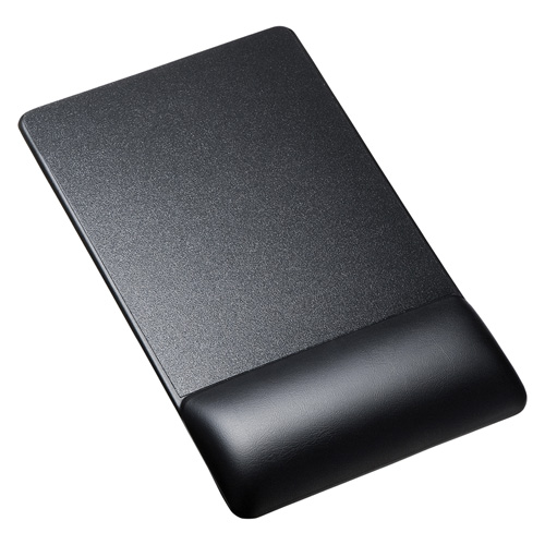2025年 12月 クリスマス スマホ pc 部品 マウス パット WEB LAN ルーター パソコン スマートフォン スマホ OA機器 デジタル デジタル関連 | サンワサプライ リストレスト付きマウスパッド レザー調素材、高さ標準、ブラック MPD-GELPNBK