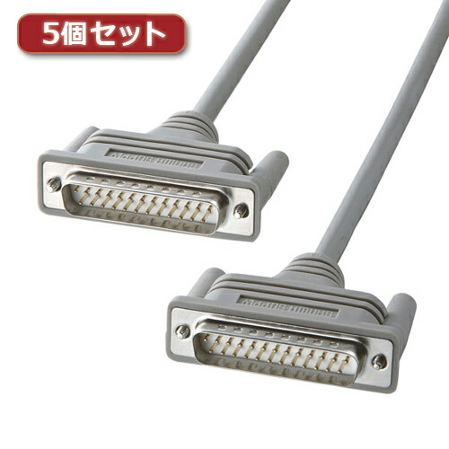 2025年 クリスマス スマホ pc パット WEB LAN ルーター パソコン スマートフォン スマホ OA機器 デジタル 情報 周辺  デジタル関連  | 5個セット サンワサプライ RS-232Cケーブル 25pin クロス 非同期通信 3m  KRS-007KX5