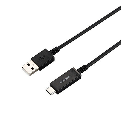 2025年 クリスマス スマホ pc パット WEB LAN ルーター パソコン スマートフォン スマホ OA機器 デジタル 情報 周辺 デジタル関連 | エレコム スマートフォン用USBケーブル USB2.0 Type-C-Aメス 認証品 温度検知機能付 1.2m ブラック MPA-AC12SNBK