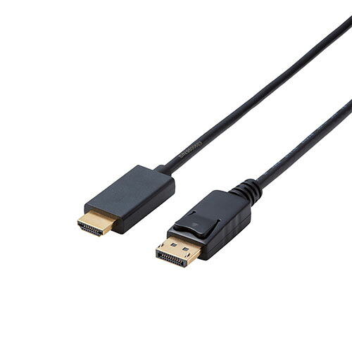 クリスマス スマホ pc LAN デジタル パット 情報 スタンド ケース ルーター 周辺 スマホ パーツ アクセサリー デジタル関連 | エレコム 変換ケーブル DisplayPort-HDMI 2.0m ブラック CAC-DPHDMI20BK