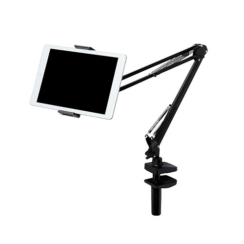 人気 おしゃれ 贈答 イベント 忘年会 定番 クリスマス プレゼント 土産 年末 正月 エレコム タブレット用スタンド Zアーム型スタンド ブラック TB-DSZARMBKN