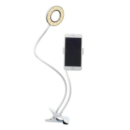 2025 クリスマス スマホ pc スマートフォン スマホ OA機器 デジタル 情報 周辺 機器 パーツ ケース スタンド アクセサリー デジタル関連 | 日本トラストテクノロジー スマホセルフィライトスタンド ホワイト SELFLTST-WH