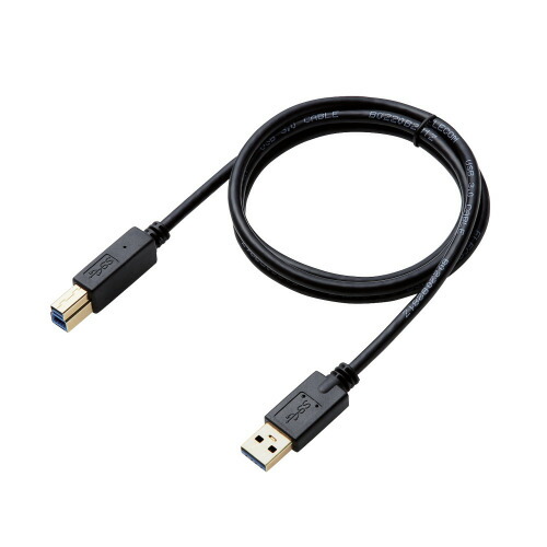 クリスマス スマホ pc LAN デジタル パット 情報 スタンド ケース ルーター 周辺 スマホ パーツ アクセサリー デジタル関連 | エレコム USB3.0ケーブル A-Bタイプ AV売場用 1.0m ブラック DH-AB3N10BK