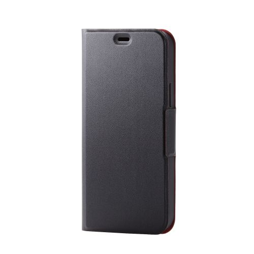 クリスマス スマホ pc パソコン パーツ 部品 LAN スタンド 情報 マウス スマートフォン OA機器 周辺 スマホ デジタル関連 | エレコム iPhone 12 iPhone 12 Pro レザーケース 手帳型 UltraSlim 薄型 磁石付き ブラック PM-A20BPLFUBK