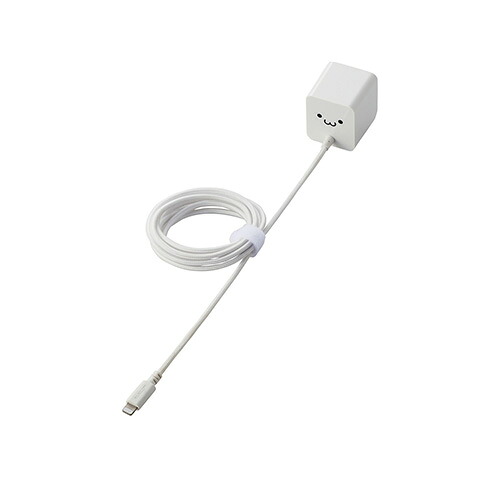 2025年 12月 クリスマス スマホ pc パソコン スマホ OA機器 デジタル 情報 周辺 機器 パーツ ケース スタンド アクセサリー デジタル関連 | エレコム LightningAC充電器 2.4A出力 ケーブル一体 1.5m 高耐久ケーブル ホワイトフェイス MPA-ACL07WF