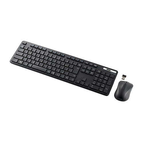 クリスマス スマホ pc LAN デジタル パット 情報 スタンド ケース ルーター 周辺 スマホ パーツ アクセサリー デジタル関連 | エレコム 無線キーボード 薄型 メンブレン式 抗菌 フルサイズ マウス付 ブラック TK-FDM110MKBK
