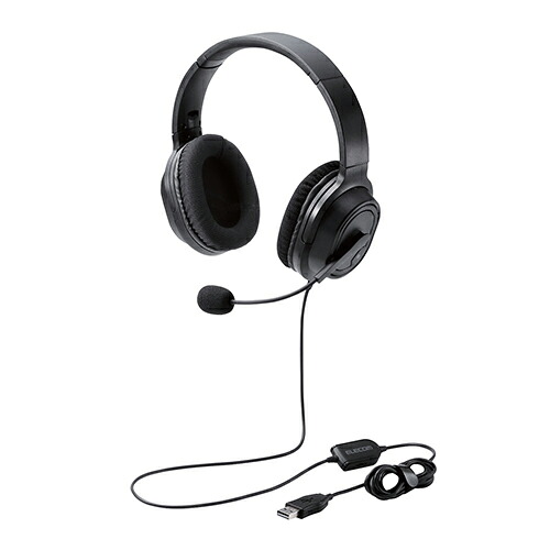 2025年 12月 クリスマス スマホ pc 部品 マウス パット WEB LAN ルーター パソコン スマートフォン スマホ OA機器 デジタル デジタル関連 | エレコム オーバーヘッドタイプヘッドセット 両耳 USB 40mmドライバ ブラック HS-HP30UBK