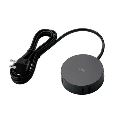 2025年 12月 クリスマス スマホ pc 部品 マウス パット WEB LAN ルーター パソコン スマートフォン スマホ OA機器 デジタル デジタル関連 | 5個セット エレコム デザインタップ roo't 丸型 4個口 1.5m ブラック AVT-D4-2415BKX5