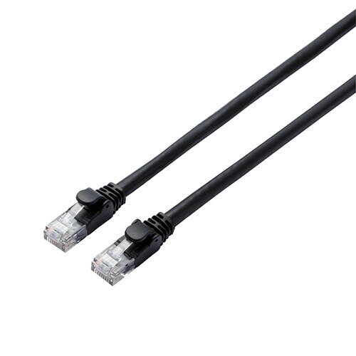 クリスマス スマホ pc LAN デジタル パット 情報 スタンド ケース ルーター 周辺 スマホ パーツ アクセサリー デジタル関連 | 5個セット エレコム LANケーブル CAT6A スタンダード 2m ブラック LD-GPA BK2X5