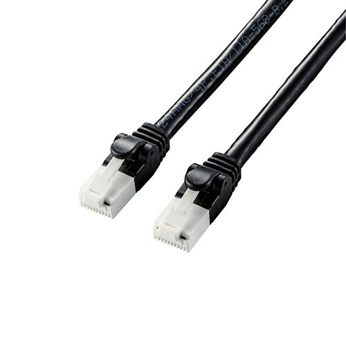 クリスマス スマホ pc LAN デジタル パット 情報 スタンド ケース ルーター 周辺 スマホ パーツ アクセサリー デジタル関連 | 5個セット エレコム LANケーブル CAT6A 爪折れ防止 10m ブラック LD-GPAT BK100X5 21,600円