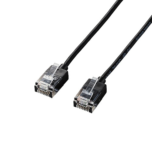 クリスマス スマホ pc LAN デジタル パット 情報 スタンド ケース ルーター 周辺 スマホ パーツ アクセサリー デジタル関連 | 5個セット エレコム LANケーブル CAT6A スーパースリム 2.0m ブラック LD-GPASS BK2X5