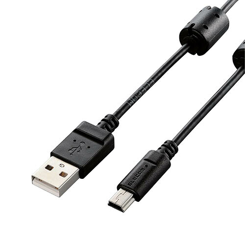 クリスマス スマホ pc ローカルエリアネットワーク デジタル パッティング 音沙汰 照明ランプ 入れもの ルータ 境界線の外側 スマホ 部分品 佩び物  デジタルかかわり合い  | 5個仕掛ける エレコム ディジカメ用USB有線テレビ miniB フェライト中核グループ 0.5m 黒いこと DGW-MF05BKX5