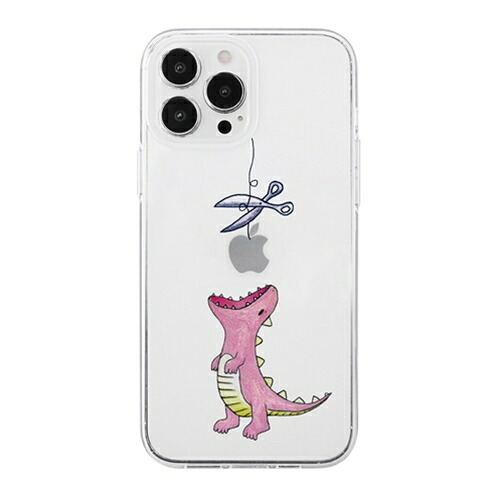 2025 クリスマス スマホ pc スマートフォン スマホ OA機器 デジタル 情報 周辺 機器 パーツ ケース スタンド アクセサリー デジタル関連 | AKAN ソフトクリアケース for iPhone 13 Pro Max はらぺこザウルス ピンク AK21024i13PM