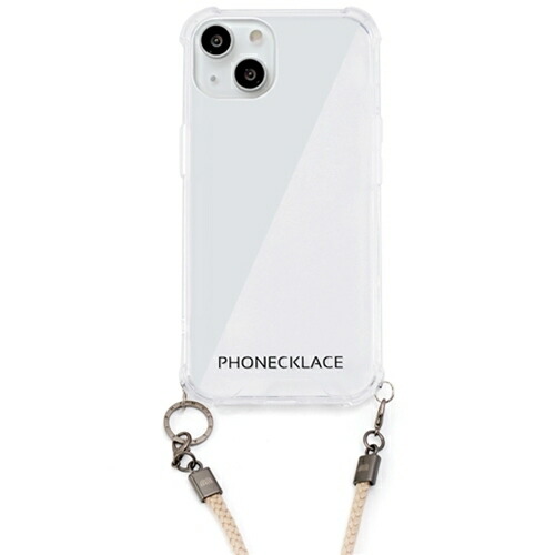 人気 おしゃれ 贈答 イベント 忘年会 定番 クリスマス プレゼント 土産 年末 正月 PHONECKLACE ロープショルダーストラップ付きクリアケース for iPhone 13 ベージュ PN21592i13BG | iPhone ipad 関連単語 タブレッド 14 air 本体 pc mini パソコン 充電