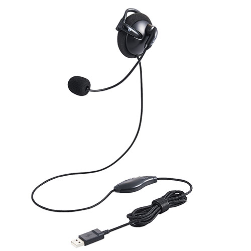 2025年 12月 クリスマス スマホ pc 部品 マウス パット WEB LAN ルーター パソコン スマートフォン スマホ OA機器 デジタル デジタル関連 | エレコム ヘッドセット 耳掛け 有線 片耳 左耳用 USB 軽量 黒 HS-EH01UBK