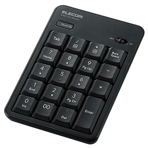 2025年 12月 クリスマス スマホ pc 部分品 二十日鼠 パッティング WEB ローカルエリアネットワーク ルータ マイコン かっこ良い電話機 スマホ OA備品 デジタル  デジタルかかわり合い  | エレコム Bluetooth静音テンキーパッド TK-TBM023SKBK