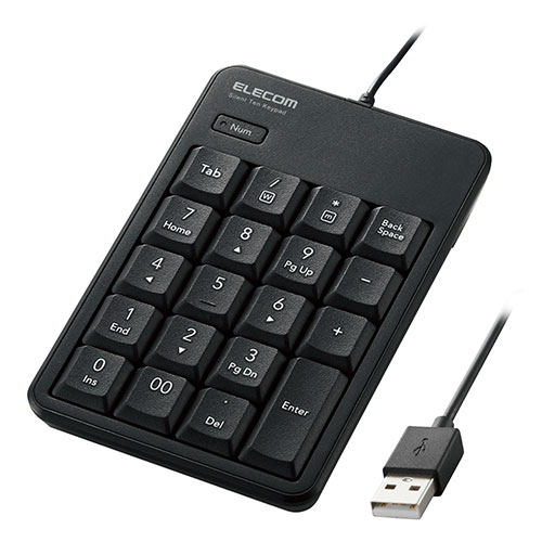 2025年 12月 クリスマス スマホ pc 部品 マウス パット WEB LAN ルーター パソコン スマートフォン スマホ OA機器 デジタル デジタル関連 | エレコム 有線静音テンキーパッド TK-TCM021SKBK