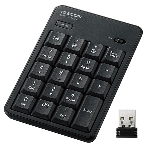 2025年 12月 クリスマス スマホ pc 部分品 二十日鼠 パッティング WEB ローカルエリアネットワーク ルータ マイコン かっこ良い電話機 スマホ OA備品 デジタル  デジタルかかわり合い  | エレコム 無線電話静音テンキーパッド TK-TDM022SKBK