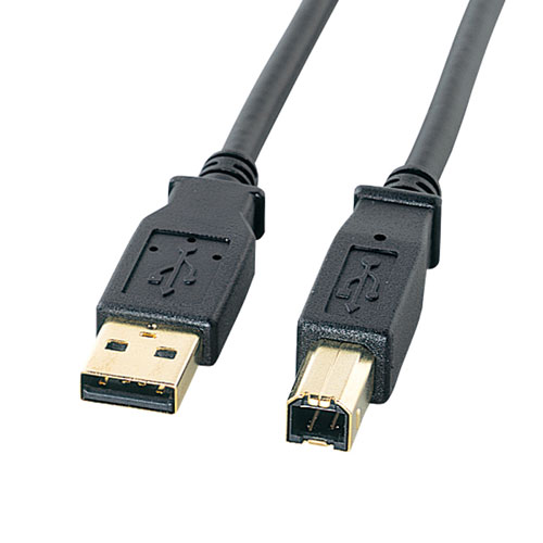 クリスマス スマホ pc LAN デジタル パット 情報 スタンド ケース ルーター 周辺 スマホ パーツ アクセサリー デジタル関連 | サンワサプライ USB2.0ケーブル 5m 金コネクタ KU20-5BKHK2