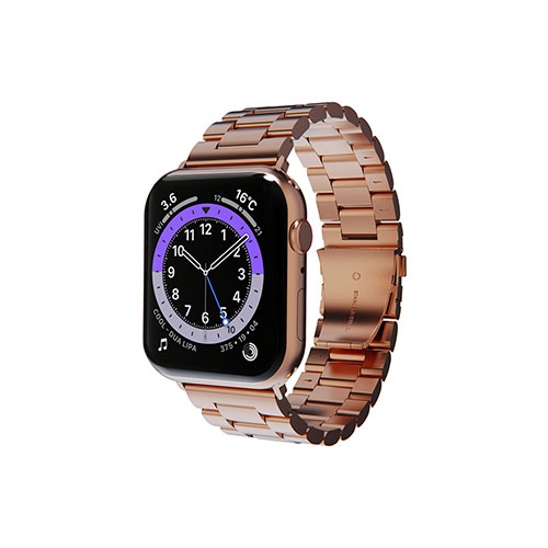 人気 おしゃれ 贈答 イベント 忘年会 定番 クリスマス プレゼント 土産 年末 正月 miak METAL BAND for Apple Watch 45/44/42mm ローズゴールド SFBMA-W4244RG | Apple 関連単語 スマホ タブレット ギフト Pencil ウオッチ メンズ アップル watch 10 バンド se