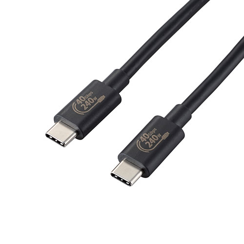 クリスマス スマホ pc ローカルエリアネットワーク デジタル パッティング 音沙汰 照明ランプ 入れもの ルータ 境界線の外側 スマホ 一部分 付属品  デジタルかかわり合い  | エレコム USB4有線テレビ C-C印字機 公証品 USB Power Delivery相応う 240W 1.0m 黒いこと USB4-CCPE10NBK