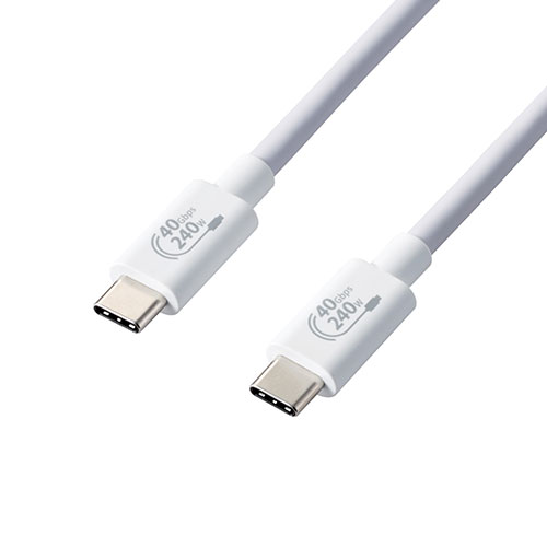 クリスマス スマホ pc ローカルエリアネットワーク デジタル パッティング 音沙汰 照明ランプ 入れもの ルータ 境界線の外側 スマホ 一部分 付属品  デジタルかかわり合い  | エレコム USB4有線テレビ C-C印字機 公証品 USB Power Delivery相応う 240W 1.0m 白いこと USB4-CCPE10NWH