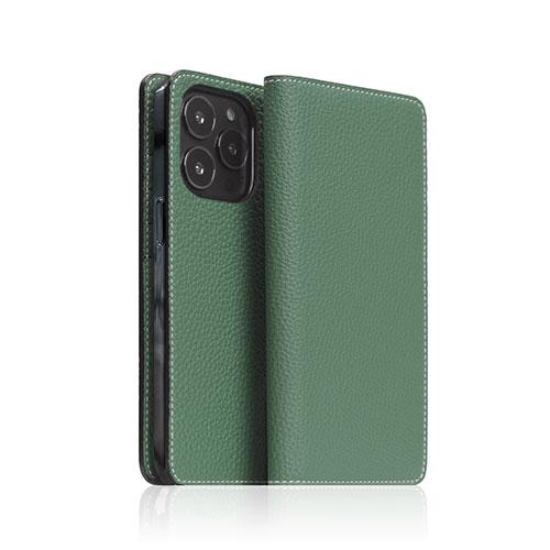 人気 おしゃれ 贈答 イベント 忘年会 定番 クリスマス プレゼント 土産 年末 正月 SLG Design Hybrid Grain Leather Diary Case for iPhone 14 Pro Sea Green 手帳型 SD24317i14PGR | iPhone ipad 関連単語 pc mini パソコン 充電 ケーブル アイフォン｜創造生活館