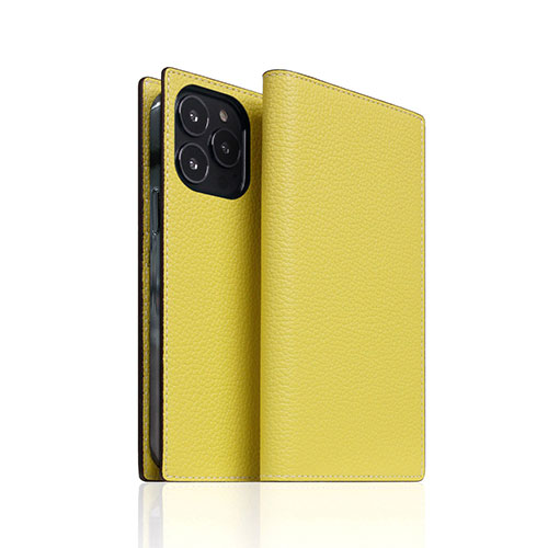 人気 おしゃれ 贈答 イベント 忘年会 定番 クリスマス プレゼント 土産 年末 正月 SLG Design Neon Full Grain Leather Diary Case for iPhone 14 Pro Lemon 手帳型 SD24324i14PLM | iPhone ipad 関連単語 スマートフォン 16 タブレッド 14 air 本体 pc mini|創造生活館
