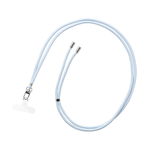 スマートフォン スマホ OA機器 デジタル 情報 周辺 機器 パーツ ケース スタンド アクセサリー デジタル関連 | LEPLUS NEXT スマートフォン 汎用 ショルダーストラップ SHOULTY MULTI STRAP ベーシックタイプ ライトブルー LN-SS03LBL