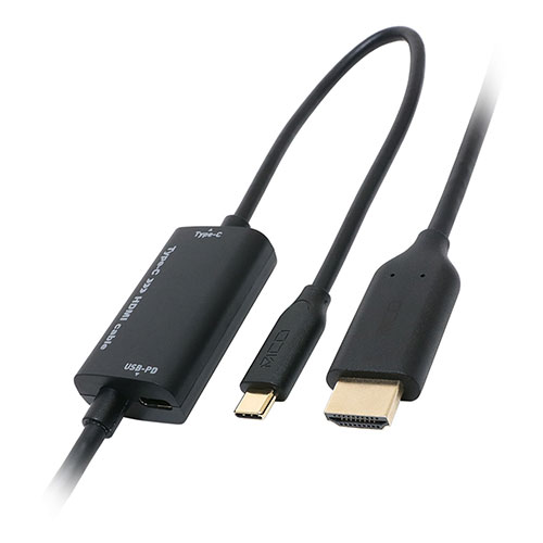 クリスマス スマホ pc LAN デジタル パット 情報 スタンド ケース ルーター 周辺 スマホ パーツ アクセサリー デジタル関連 | MCO PD対応Type-C to HDMIケーブル 2m USD-PFH20 BK|創造生活館
