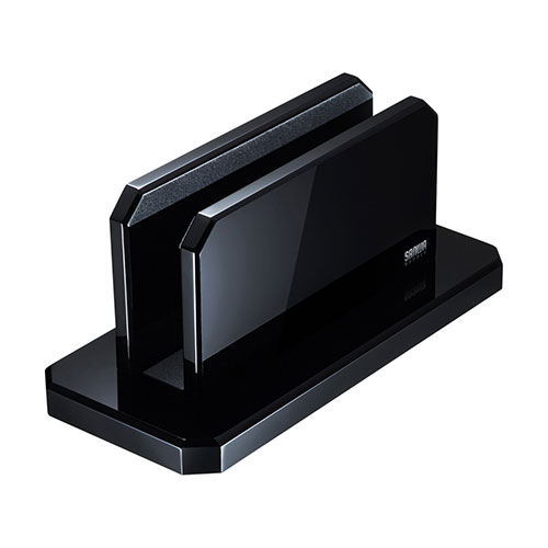 2025年 12月 クリスマス スマホ pc 部品 マウス パット WEB LAN ルーター パソコン スマートフォン スマホ OA機器 デジタル デジタル関連 | サンワサプライ ノートパソコン用アクリルスタンド 縦置きタイプ PDA-STN32BKN