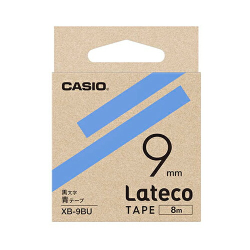 【5個セット】 カシオ計算機 Lateco 詰め替え用テープ 9mm 青テープ 黒文字 XB-9BUX5 | テープ 関連単語 マスキング のり 詰替え ホルダー 両面 テプラ 詰め替え ライト カッター ボール メジャー ライター led お洒落 おしゃれ 医療画像