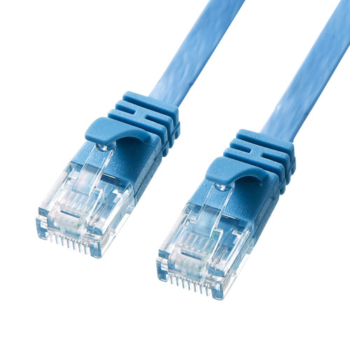 2025年 クリスマス スマホ pc パット WEB LAN ルーター パソコン スマートフォン スマホ OA機器 デジタル 情報 周辺 デジタル関連 | 5個セット サンワサプライ カテゴリ6AフラットLANケーブル KB-FL6A-01BLX5｜創造生活館