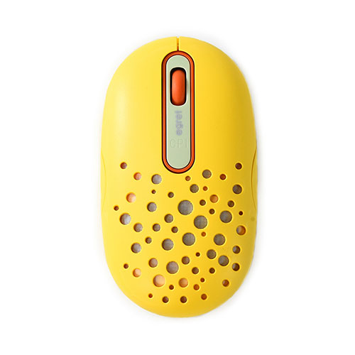 ビジネスハーモニー EGRET HappiE LEDがふんわり光る高機能充電式ワイヤレスマウス レモン EM23-H3 関連（周辺機器 アクセサリー スマートフォン  PC  カード  USB  ハブ  コンバータ スマホ リーダー）